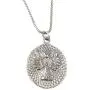 Blazing Autumn Necklace/Guardian Angel Reversible Pendant Necklace with Prayer Inscription, 18'' Blazing Autumn Necklace/Guardian Angel Reversible Pendant Necklace with Prayer Inscription, 18''