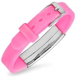 Sunling Custom Adjustable Silicon Medical Alert Allergy Awareness Bracelet for Women Men Kids,Free Engraving Emergency ID Bangle for Son,Daughter,Parents
