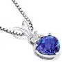 14 Karat White Gold Heart Shape 1.00 Carats Created Alexandrite Diamond Pendant 14 Karat White Gold Heart Shape 1.00 Carats Created Alexandrite Diamond Pendant