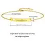 Friendship Bracelets for 2 3 4 5 Best Friend Stainless Steel/Black/18K Gold Plated Dainty Rolo Link Chain with Custom Engraved ID Bar Bracelet Bangle Set for Women Girls Family, Adjustable Length 6-8.3 Inch,Gift Packed