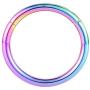 FUNLMO G23 Titanium Cartilage Earring Hoop 20G 18G 16G 14G Conch Helix Daith Piercing Jewelry Septum Jewelry Nose Ring Hoop Lip Septum Rings Tragus Rook Earrings CZ Hinged Segment Hoop Rings