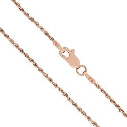 Honolulu Jewelry Company 14K Solid Rose Gold Rope Chain Necklace