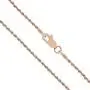 Honolulu Jewelry Company 14K Solid Rose Gold Rope Chain Necklace
