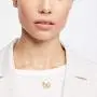 Yunison Gold Plated Coin Necklace Saint Benedict Exorcism Pendant Minimalist Jewelry