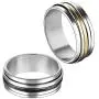 COTTVOTT 8mm Stainless Steel Spinner Rings Fashion Wedding Band Promise Rings Jewelry for Women Men COTTVOTT 8mm Stainless Steel Spinner Rings Fashion Wedding Band Promise Rings Jewelry for Women Men