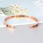 Bracelets for Women Girls Personalized Gifts, Quote Mantra Bracelet Funny Inspirational Jewelry Gifts for Best Friend, Mom, Daughter, Son, Sister, Niece Birthday Mothers Day Present Come Gift Box
