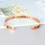 Bracelets for Women Girls Personalized Gifts, Quote Mantra Bracelet Funny Inspirational Jewelry Gifts for Best Friend, Mom, Daughter, Son, Sister, Niece Birthday Mothers Day Present Come Gift Box