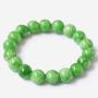HSUMING Natural Stone Jade Bead Stretch Bracelet for Women Girls Men - Unisex Good Luck Gemstone Jewelry Chakra Bracelet