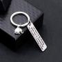UJIMS Friendship Keychain with Elephant Charm Soul Sister Jewelry Bitches Appreciation Gift
