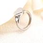 Simple Heart Cremation Urn Ring for Ashes Hold Loved Ones Ashes Memorial Jewelry for Funeral Keepsake Gift