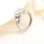 Simple Heart Cremation Urn Ring for Ashes Hold Loved Ones Ashes Memorial Jewelry for Funeral Keepsake Gift