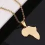 Stainless Steel African Map Pendant Necklace Jewelry Map of Africa Jewelry Stainless Steel African Map Pendant Necklace Jewelry Map of Africa Jewelry