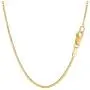 14k Yellow Solid Gold Mirror Box Chain Necklace, 1.2mm 14k Yellow Solid Gold Mirror Box Chain Necklace, 1.2mm