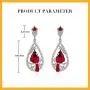 Hummingbird Cardinal Dangle Drop Earrings for Women 925 Sterling Silver Cubic Zirconia Teardrop Fish Hook Dainty Bird Flower Jewelry Hypoallergenic Earring for Women’s Sensitive Ears Gifts