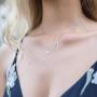 SHERLOVE 14K Gold/Sterling Silver Plated Butterfly Necklace Simple Dainty Pendant Necklace Trendy Jewelry for Women Teen Girls
