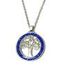 DMOMSA Exquisite Gemstone Blue Tree of Life Pendant Lucky Necklace Charm Jewelry Suitable for Womens Birthday Gifts, Valentines Day, Mothers Day