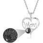 EleShow I Love You Mom Necklace for Women Sterling Silver Chain, Heart Pendant Necklace, 18” + 2” Extender