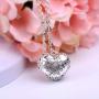 EUDORA Harmony Ball Necklace Vintage Heart Chime Bola Pendant 30'' & 45'' Rope for Pregnancy Women Silver Plated Copper