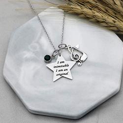 G-Ahora Hamilton Musical Necklace I Am Inimitable I Am an Original Broadway Musical Lyrics Lover Gift Hamilton Quote Jewelry