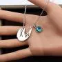 CENWA Mama Sloth Jewelry Sloth Mom Necklace with 12 Months Birthstone Birthday Gift Sloth Necklace Sloth Family Jewelry for Mother Daughter