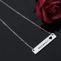 Grandma Gifts Stainless Steel Bar Pendant Necklace for Mimi Nana Gigi Grandmother Jewelry