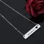 Grandma Gifts Stainless Steel Bar Pendant Necklace for Mimi Nana Gigi Grandmother Jewelry