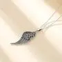 LOOVE Angel Wings Necklace Sterling Silver Guardian Angel Wings Pendant with 18'' Chain, Charm Jewelry Gift for Women Girl LOOVE Angel Wings Necklace Sterling Silver Guardian Angel Wings Pendant with 18'' Chain, Charm Jewelry Gift for Women Girl