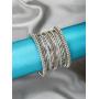 Aheli Oxidized Bohemian Bangles Set Indian Traditional Antique Multiple Textured Bracelet Chudha for Women Ethnic Party Wear Jewelry