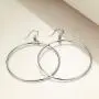 Sterling Silver/Rose Gold/Gold Plated Large Hoop Earrings Circle Dangle Drop Earrings for Women 40 50 60mm Sterling Silver/Rose Gold/Gold Plated Large Hoop Earrings Circle Dangle Drop Earrings for Women 40 50 60mm