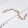 UDORA Cubic Zirconia Leafs Earrings Bracelet Jewelry Set For Bridal Bridesmaid Wedding Prom UDORA Cubic Zirconia Leafs Earrings Bracelet Jewelry Set For Bridal Bridesmaid Wedding Prom