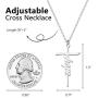 JSJOY Cross Necklace for Women Religious Gifts Cross Necklace Chain Faith Cross Pendant Necklace for Teen Girls