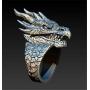 PikaLF Dragon Ring for Men, Vintage Dragon Head Ring, Retro Domineering Dragon Rings, Amulet Ring, Punk Animal Dragon Jewelry for Men Boys