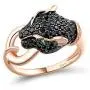 Santuzza Black Panther Spinel Rose Gold 14K Plating Rings for Women 925 Sterling Silver Leopard Head Ring Santuzza Black Panther Spinel Rose Gold 14K Plating Rings for Women 925 Sterling Silver Leopard Head Ring