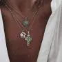 Jovono Boho Layered Necklace Crystal Pendant Necklaces Chain for Women and Girls (Set-2) Jovono Boho Layered Necklace Crystal Pendant Necklaces Chain for Women and Girls (Set-2)