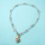 UNY Fashion Trendy Pendants Antique Pendant Heart Cable Wire Desinger Inspired Women Charms Necklace Gift