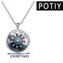 POTIY Iron Fans Keychain Gift for Iron Lover Proof That Tony Stark Has A Heart Jewelry Tony Stark Keychain The Avengers Gift