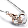 Faith Davis Interlocking Hearts Necklace - Gift for Daughter from Mom - Birthday, Graduation, or Just Because!