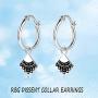 WINNICACA Sterling Silver rbg Dissent Collar Earrings Dangle Drop Jewelry Gifts for Women Fan of Ruth Bader Ginsburg