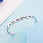Army Mom Bracelet My Son My Soldier My Hero Navy Air Force Military Jewelry Stainless Steel Polished 1/4”6'' Inches 1 Pack