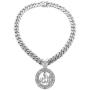 BLINGFACTORY Hip Hop Allah Muslim Pendant & 12mm 18'' Iced Box Lock Miami Cuban Chain Necklace