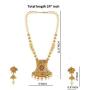 Efulgenz Indian Bollywood Traditional 14 K Gold Plated Crystal Kundan Pearl Beaded Wedding Temple Choker Necklace Earrings Jewelry Set