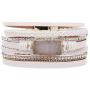 VONRU Leather Wrap Bracelet for Women - Charm Boho Multilayer Gorgeous Bracelets Wristbands - Casual Braided Handmade Magnetic Bracelet Cuff Bangle Gift for Monther