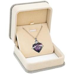Heart Cremation Urn Necklace for Ashes Urn Jewelry Memorial Pendant with Fill Kit and Gift Box - Always on My Mind Forever in My Heart