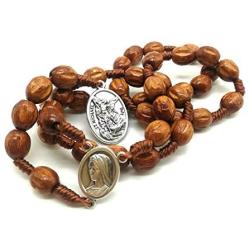MedjugorjeStoneGifts St Michael Chaplet Crown of Saint Michael Archangel Pendant Charm Catholic Rosary Prayer Beads