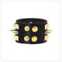 Nsitbbuery Punk Rivet Bracelet Spike Wide Leather Wristband Bracelet
