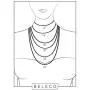 Beleco Jewelry Customize Name Necklace With Figaro Chain in Sterling Silver 925 Custom Name Plate Necklace With 15 Font Style - Personalized Any Name/Word Up To 11 Characters - Womans Mens Gift Ideas