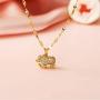 SWJEWEL Sunflower Necklace for Women 18k Gold Plated CZ Stainless Steel You are My Sunshine Girl Pendant Charm Necklace