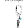 Pandora Jewelry Spiritual Feathers Sterling Silver Earrings