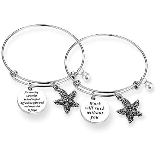 TOGON Retirement Bracelet Coworker Leaving Gifts Going Away Bracelet Retirement 2018 2019 Gift Colleague Boss Goodbye Gifts