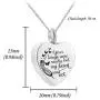 Heart Cremation Urn Necklace for Ashes Jewelry Angel Wing 12 Colors Birthstone Memorial Keepsake Pendant - Your Wings were Ready But Our Hearts were not